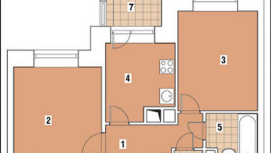 Фото - Перепланировка Двухкомнатная квартира общей площадью 44м2 в монолитном доме: Богатство цвета в доме