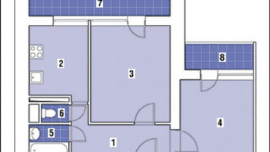 Фото - Перепланировка Двухкомнатная квартира общей площадью 49,8м2: Оранжевое небо в доме И-522А
