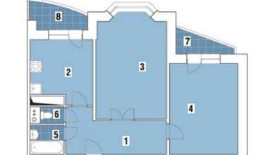 Фото - Перепланировка Двухкомнатная квартира в доме серии ГМС-1: Вариации на тему поп-арта в доме ГМС-1