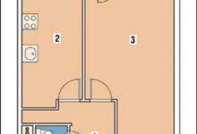 Фото - Перепланировка Однокомнатня квартира в доме-башне серии «Москворецкая»: Все дело в перегородке в доме II-67 «Москворецкая»