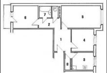 Фото - Перепланировка Трехкомнатная квартира в доме серии 121: Минимализм как основное правило в доме 121