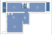 Фото - Перепланировка Трехкомнатная квартира в доме серии И-491А: Простые механизмы в доме И-491А